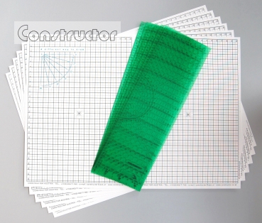 Oferta 5+1: Plantilla Pyramid Liner Din A3 +Regla Technoflex
